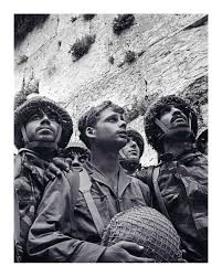 David Rubinger's iconic photo of Israeli paratroopers at the Western Wall, 7 June 1967.