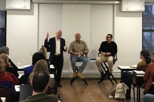 Seth Godin, me and Shawn at Shawn's STORY GRID event in New York this February